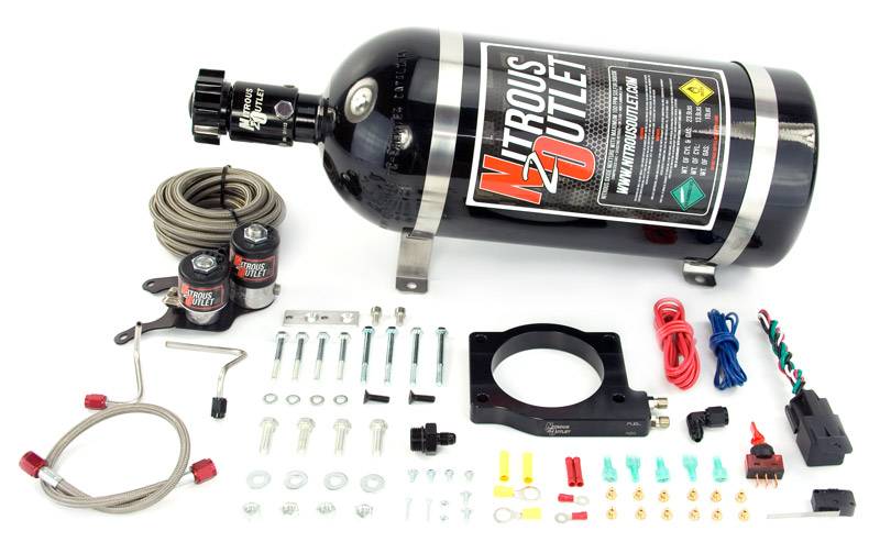 12-15 Camaro ZL1 Hard-line Plate System Gas/E85 5-55psi 50-200 HP 10lb Bottle Ni