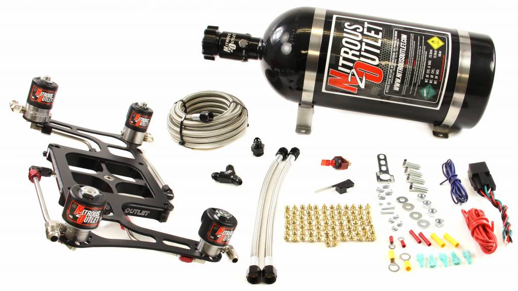 4500 Hornet 3 Dual Stage System Hard-line Two .122 Nitrous Solenoids Two .177 Fu