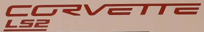 C6 CORVETTE (.5"x4") Lettering For Brake Light