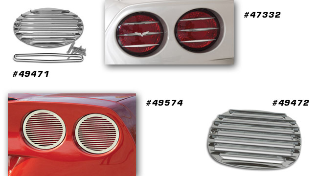 2005-2013 C6 Corvette Taillight Louvers - 12 Piece Set