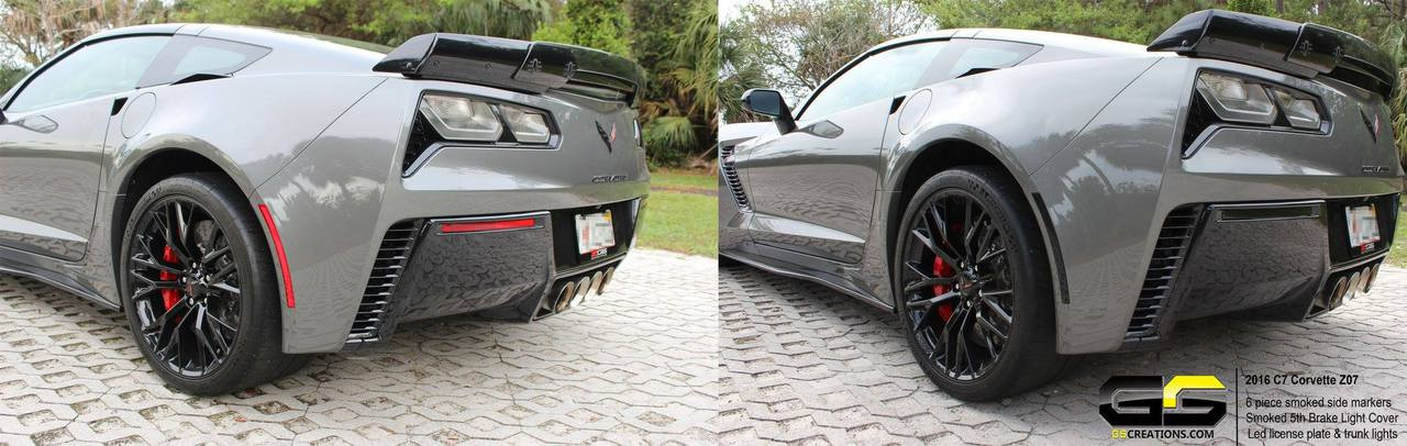 C7 Corvette Clear or Smoked Side & Rear Bumper Markers (6 piece kit)