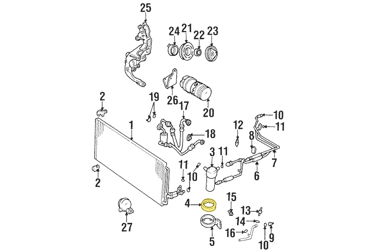 C5 1997-2004 Chevrolet Corvette Accumulator Insulator. - General Motors