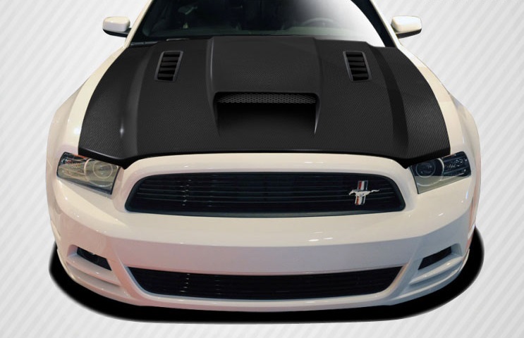 2013-2014 Ford Mustang / 2010-2014 Mustang GT500 Carbon Creations CVX Hood - 1 P