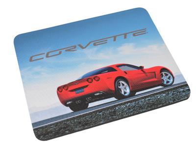 Computer Mouse Pad - Red C6 Corvette Coupe