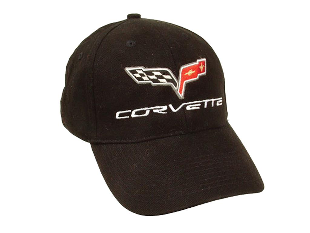 C6 Corvette Premium Brushed Cotton Hat, White or Black