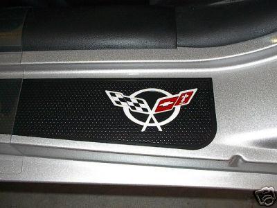 C5 1999-04 Corvette Door Sill LOGO Decals, Full Color