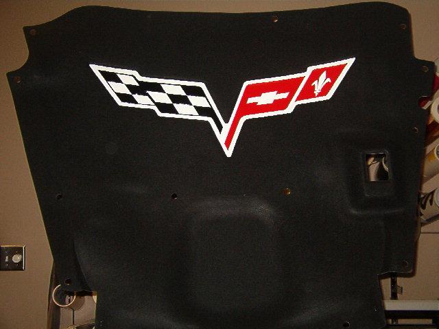 2005-13 C6 Corvette Full Color Hood Pad Logo Decal