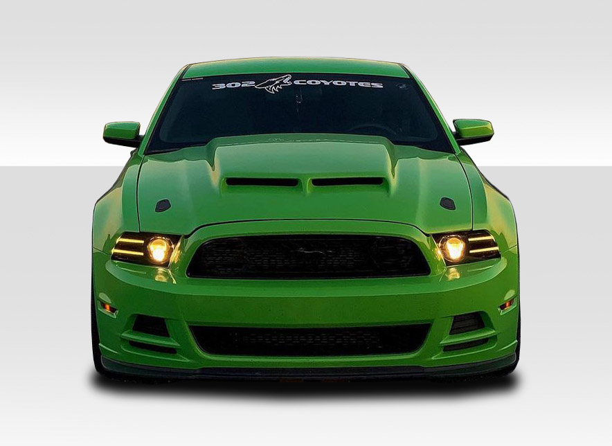 2013-2014 Ford Mustang / 2010-2014 Mustang GT500 Duraflex CVX Version 2 Hood - 1