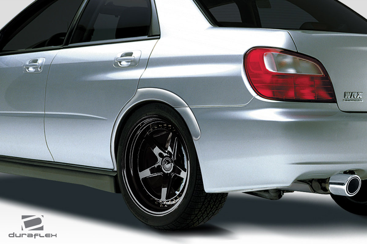2002-2007 Subaru Impreza WRX STI 4DR Duraflex STI Look Rear Fender Flares - 4 Pi 2002-2007 Subaru Impreza WRX STI 4DR Duraflex STI Look Rear Fender Flares - 4 Pi