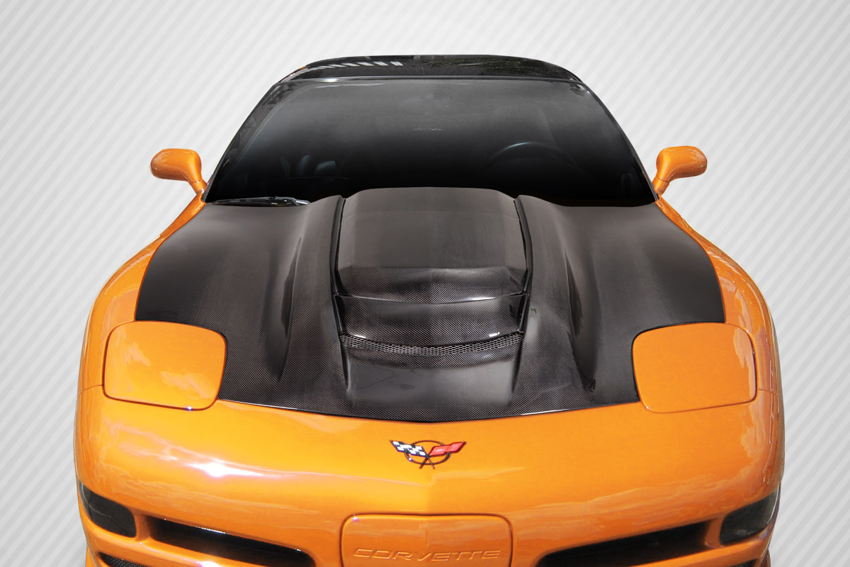 1997-2004 Chevrolet Corvette C5 Carbon Creations ZR1 V2 Hood - 1 Piece