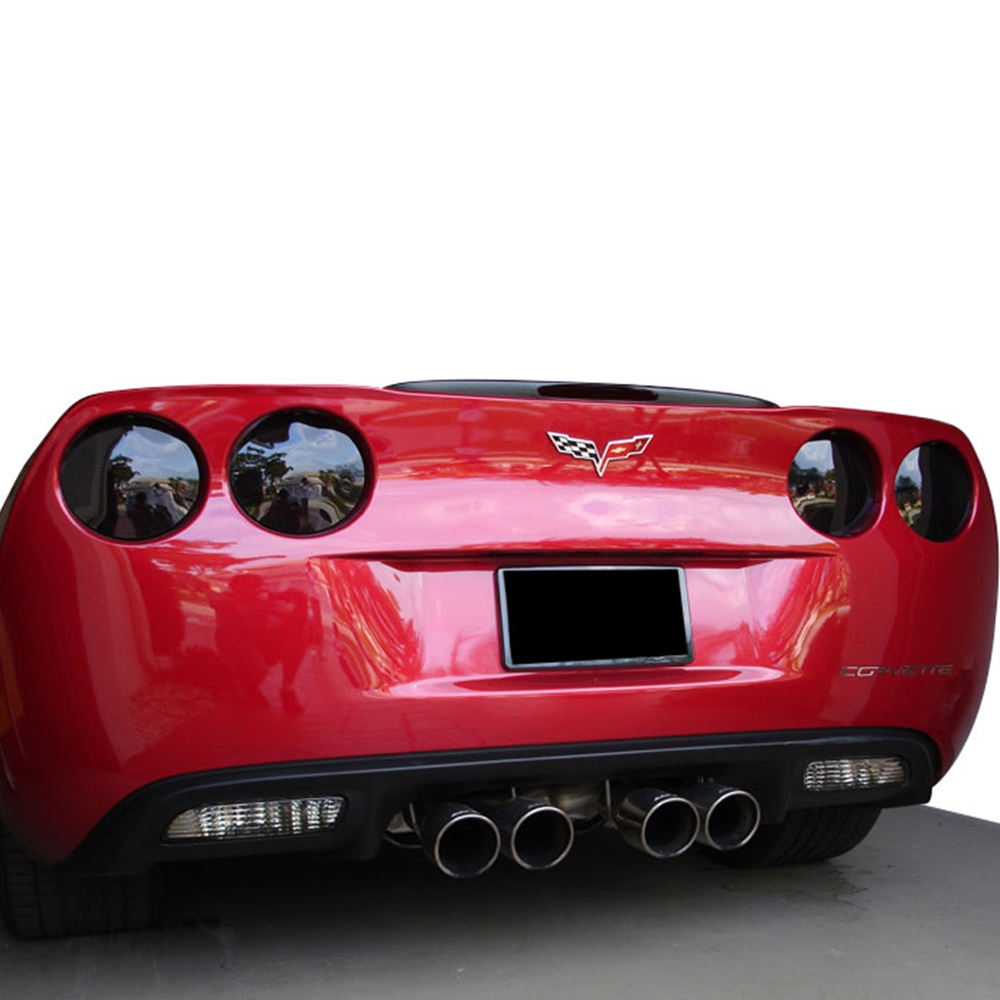 2005-2013 C6, Z06, ZR1 Corvette Molded Acrylic Rear Taillights, Set of 4 with Brake Light