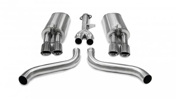 2.5 Inch Cat-Back Sport Dual Exhaust 3.5 Inch Tips 86-91 Corvette C4 5.7L V8 L98 Stainless Steel Corsa Performance