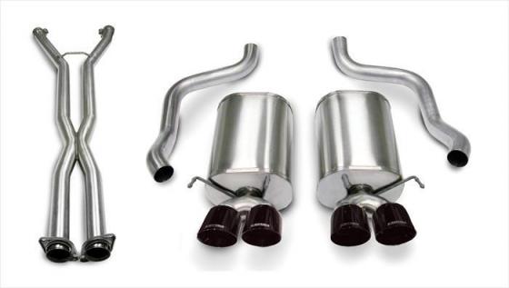 2.5 Inch Cat-Back Sport Dual Exhaust 3.5 Inch Tips 05-08 Corvette Manual/A4 Auto Trans 6.0L/6.2L Stainless Steel Corsa Performan