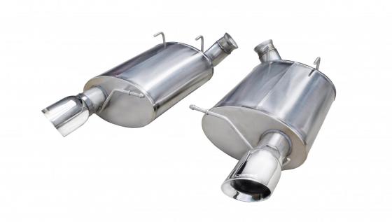 3.0 Inch Axle-Back Sport Dual Exhaust 4.0 Inch Tips 11-12 Mustang Shelby GT500 5.4L Stainless Steel Corsa Performance