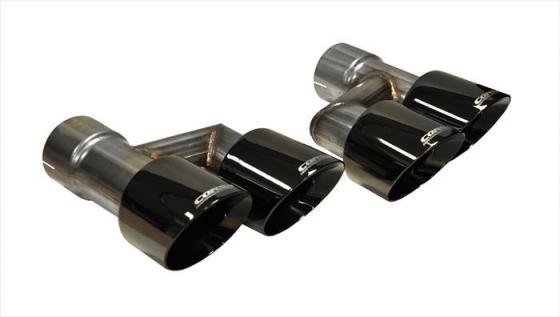 Two Twin 4.0 Inch Clamps Included Dual Rear Exit For Corsa Mustang GT Exhaust Only Stainless Steel Corsa Performance