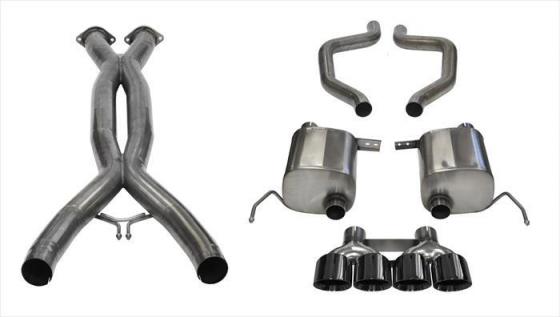 2.75 Inch Cat-Back Xtreme Plus Exhaust Dual Rear Exit Quad 4.5 Inch 15-Present Chevy C7 Corvette Plus Z06/ZR1/Grand Sport 6.2L V