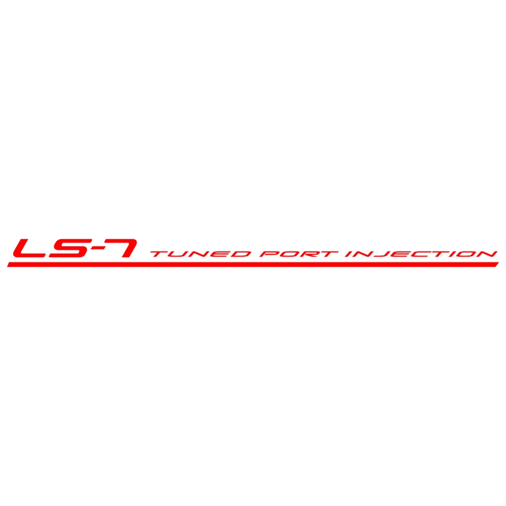 Corvette Vinyl LS7 Tuned Port Injection Decals, Letter Set 2008-2013 C6 Z06