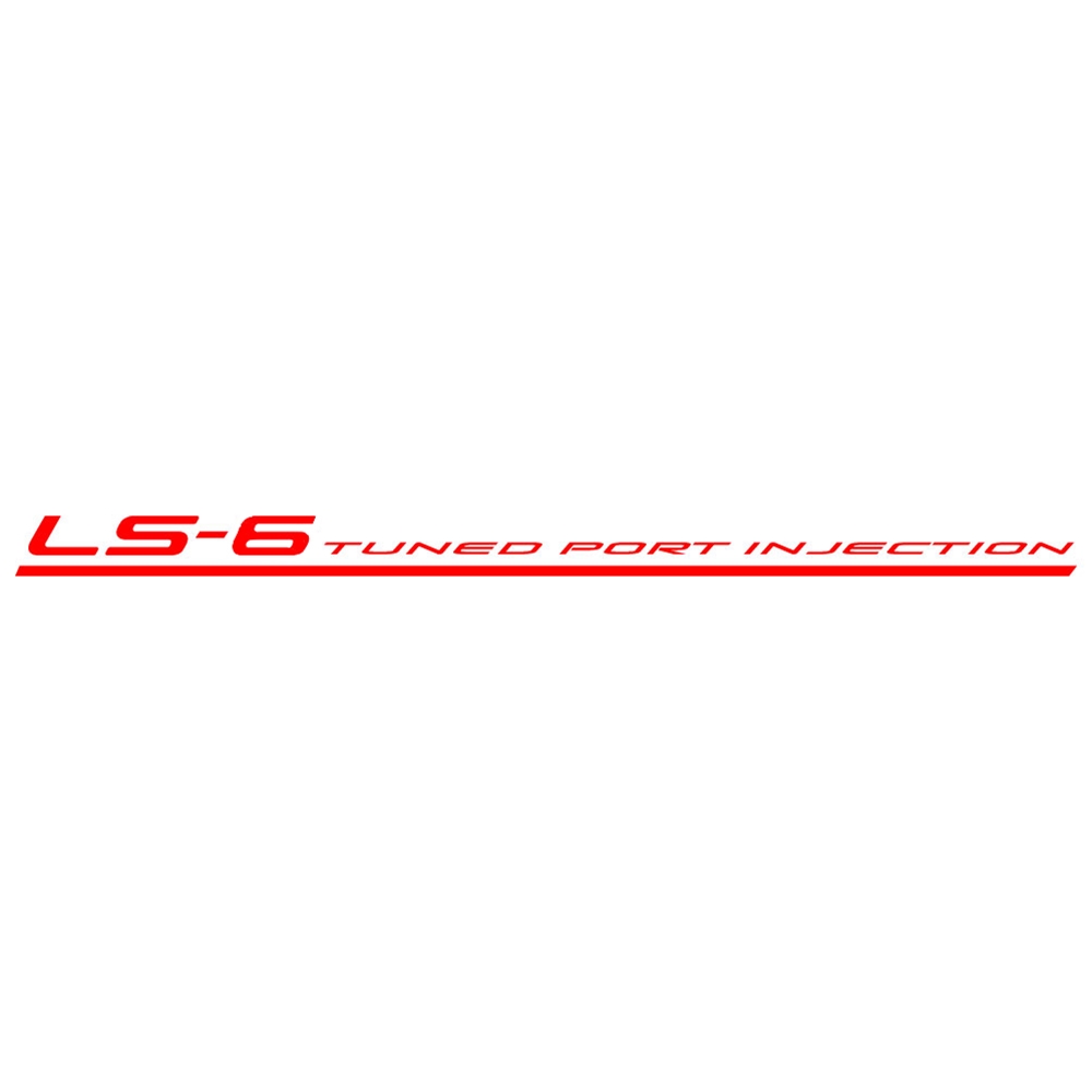 Corvette Vinyl LS6 Tuned Port Injection Decals, Letter Set 2001-2004 C5 Z06