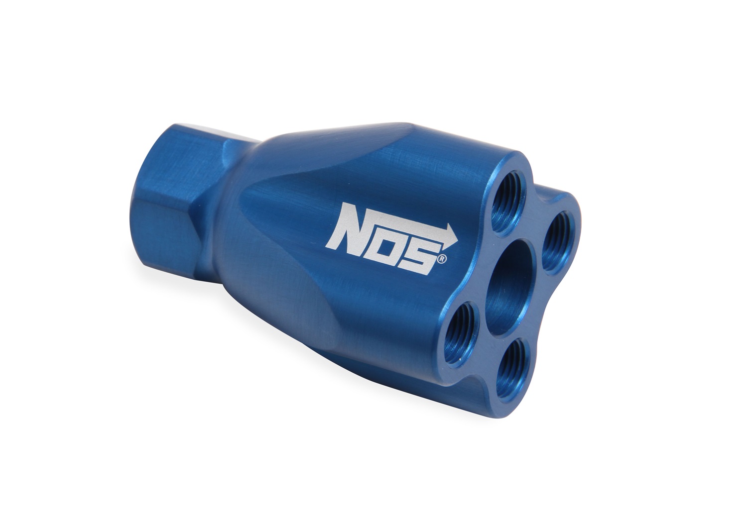 Nitrous Oxide Distribution Block, NOS Service Parts (Plates etc.), SHOWERHEAD DIST. BLOCK W/NO FITTINGS-BLUE