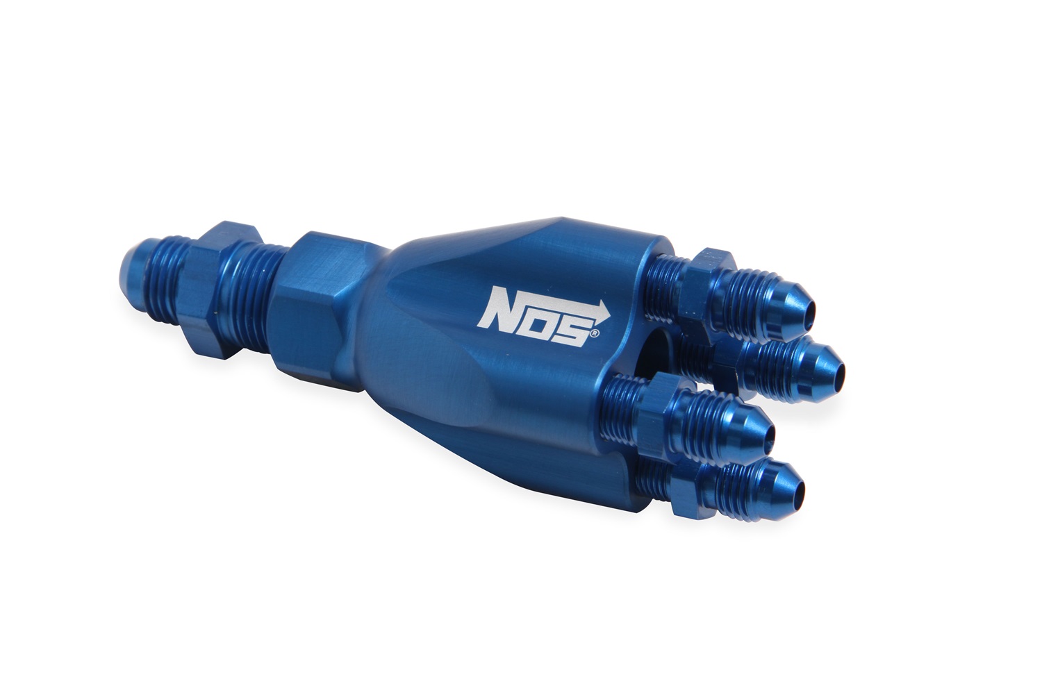 Nitrous Oxide Distribution Block, NOS Service Parts (Plates etc.), SHOWERHEAD DIST. BLOCK WITH FITTINGS-BLUE