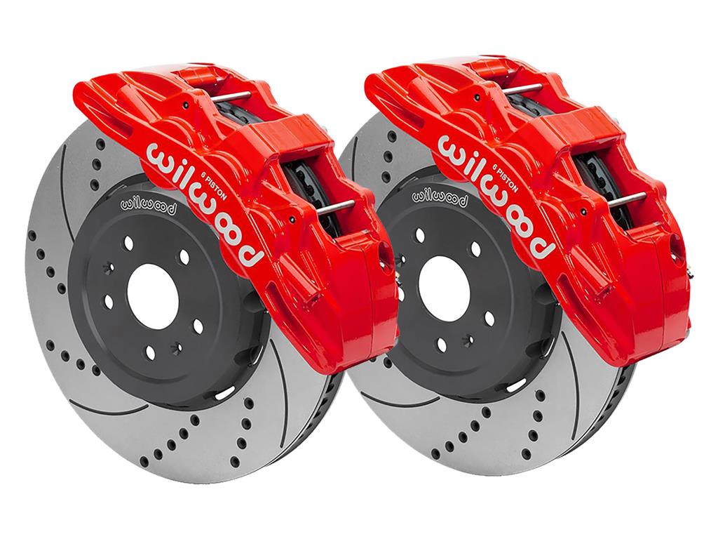 C8 Corvette 2020-2025 Wilwood SX6R Front Brakes with Drilled & Slotted Rotors