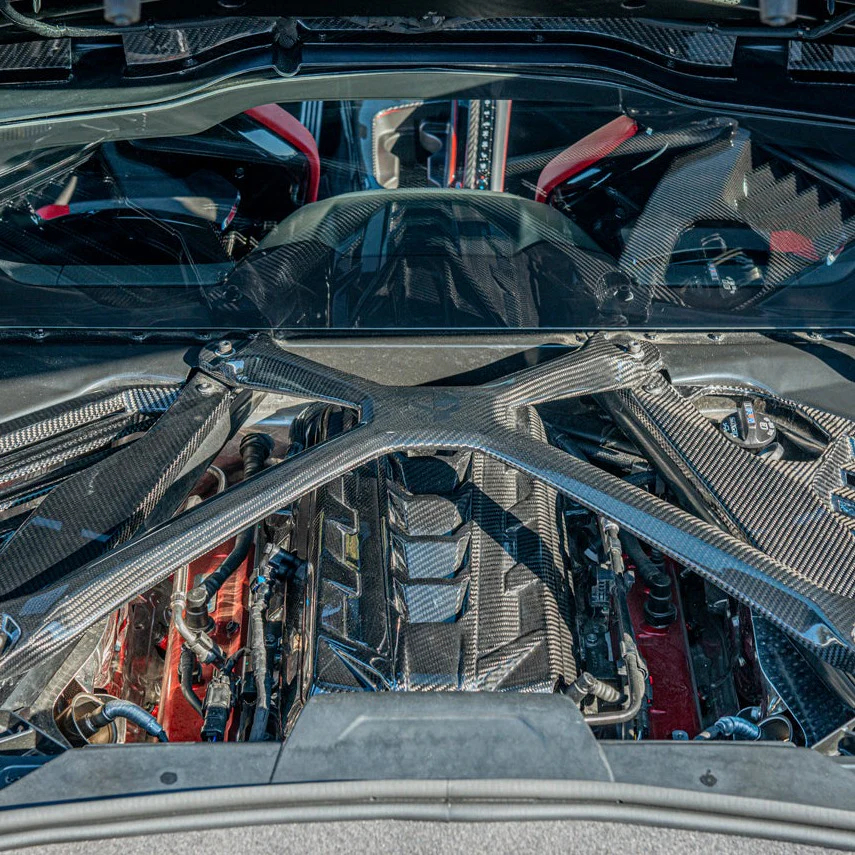 Chevrolet Corvette C8 X-Brace, In Real Carbon Fiber