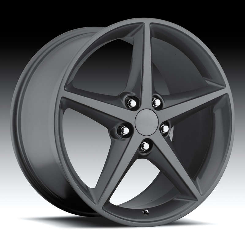 C6 Corvette 2011 Style Comp Gray 5 Spoke Reproduction Wheels