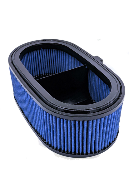 C8 Corvette Stingray Attack Blue Dry High Performance Air Intake Filter with NanoFiber