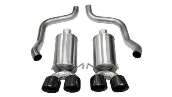 Corvette 2.5 Inch Axle-Back Dual Rear Exit with Twin 4.5 Inch Pro-Series Tips Xtreme Sound 09-13 Corvette 6.2 Liter Corsa Perfor