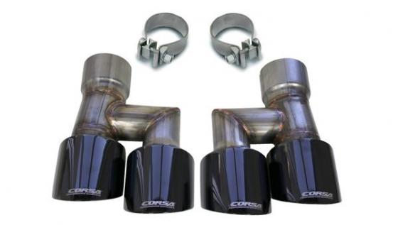 Mustang Quad Exhaust Tip Kit 18-19 Ford Mustang GT 5.0 Liter V8 Corsa Performance