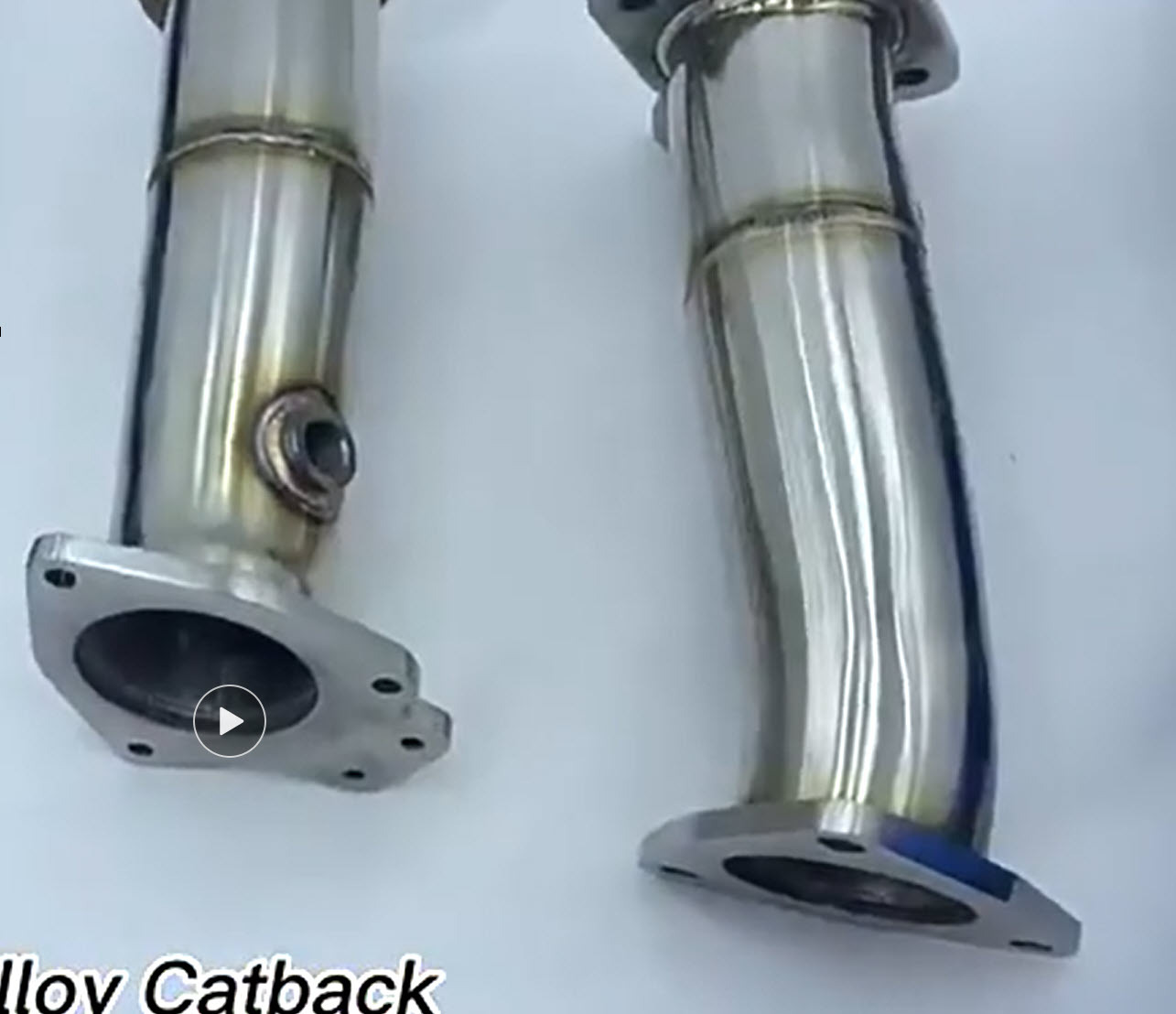 C8 Corvette Stingray, E-Ray, Offroad Cat Bypass Pipes, Stainless Steel, Pair