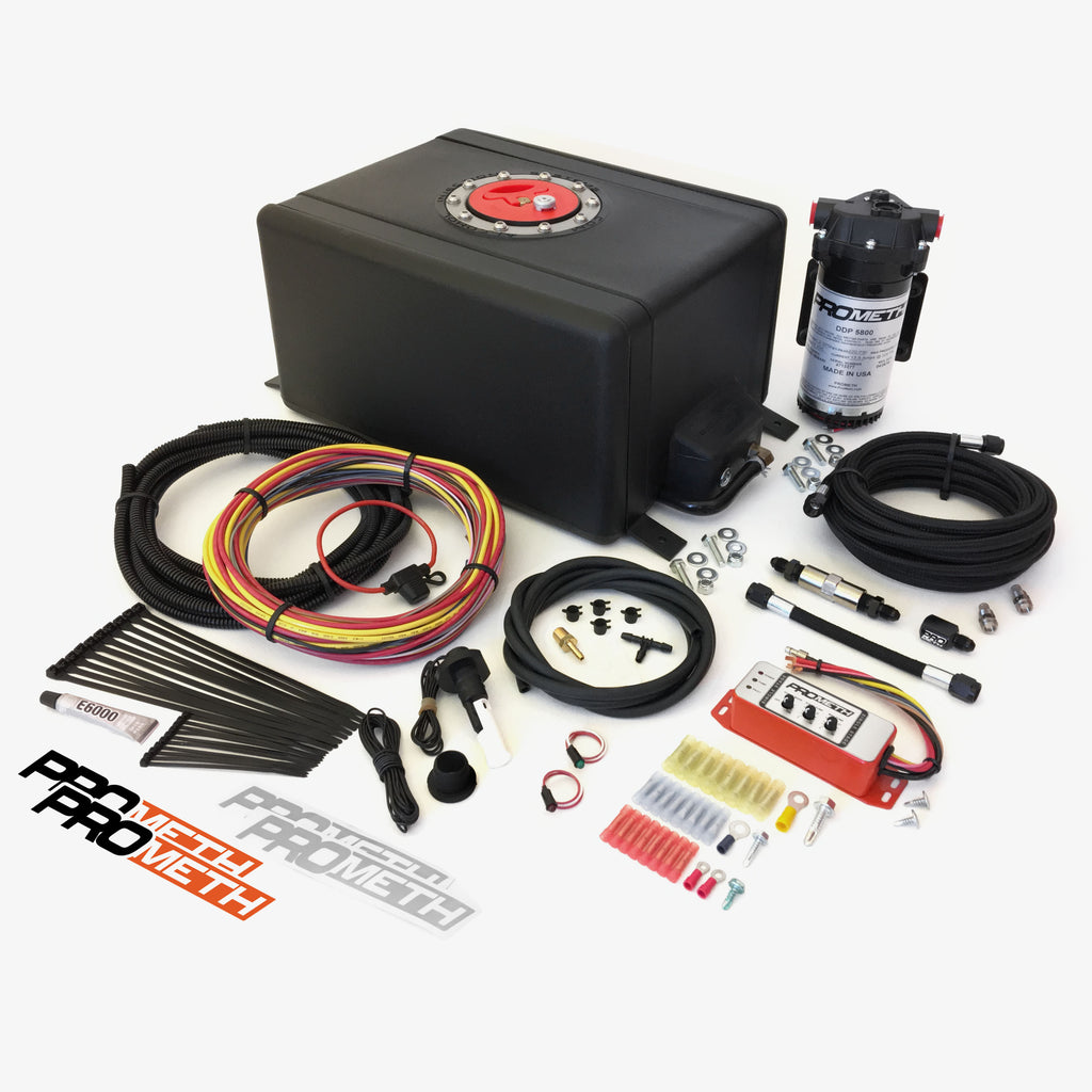 ProMeth  ProStreet Methanol Trunk Mount, Stage 2 Universal Kit, w/ Tank, Pump, Single Nozzle, Wiring, Hoses