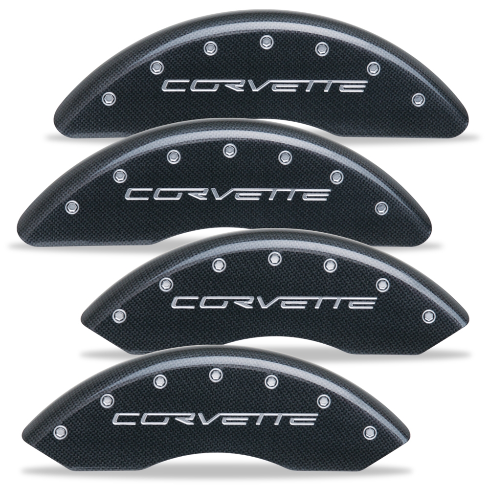 Corvette Brake Caliper Cover Set (4) - Carbon Fiber Look : 2005-2013 C6 only