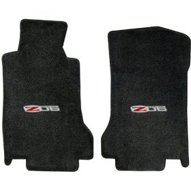 C6 Corvette Floor Mat Set - w/ Emblem : C6/Z06/GS/ZR1 2007-2013  Hook Style