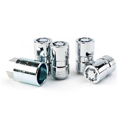 C8 Corvette 2020+, Camaro 6th Gen GM OEM Accessory, C8 Chrome Wheel Lock Kit, Set of 4 with Lock