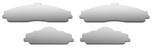 Brake Pad Covers - 4 Piece Set 1997-2013 C6  Corvette