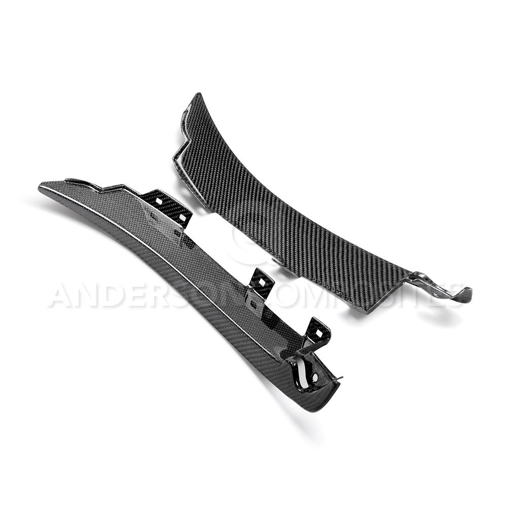 2015-2019 FORD SHELBY GT350  Carbon fiber front splash guards for 2015-2016 Ford Mustang GT350