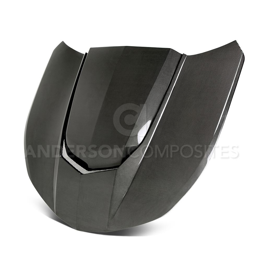 2016-2023 Camaro, 6th Gen Real Carbon Fiber ZL1 Style "Power Bulge" Hood, Heat Extractor Vent