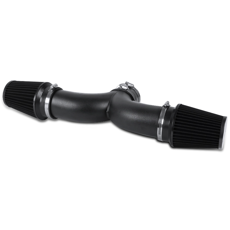 C5 Corvette 2001-2004 Dual, Twin Air Flow Air Intake with Black Tubes and Grey Filter