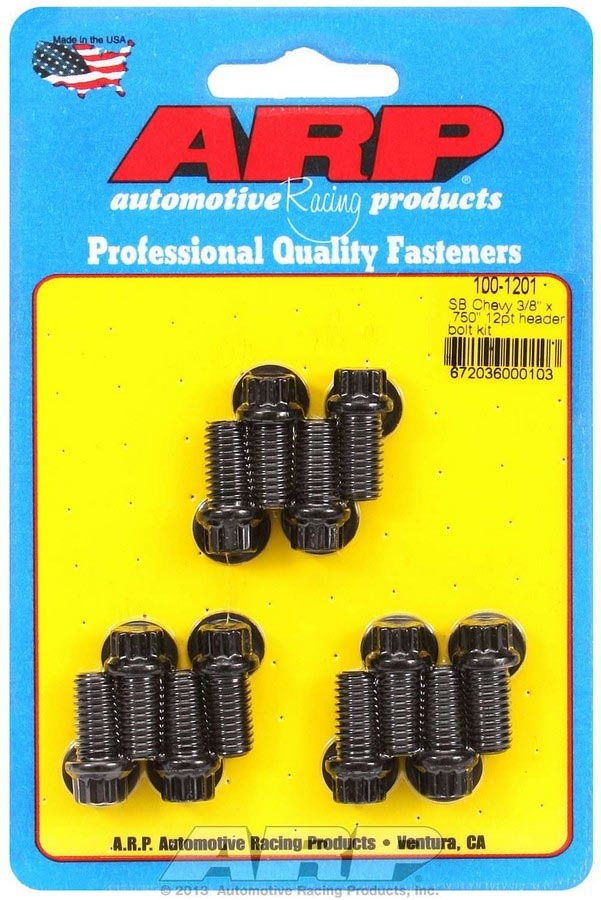 ARP 100-1201 Header Bolt Kit - 12pt. 3/8 x .750 UHL (12)