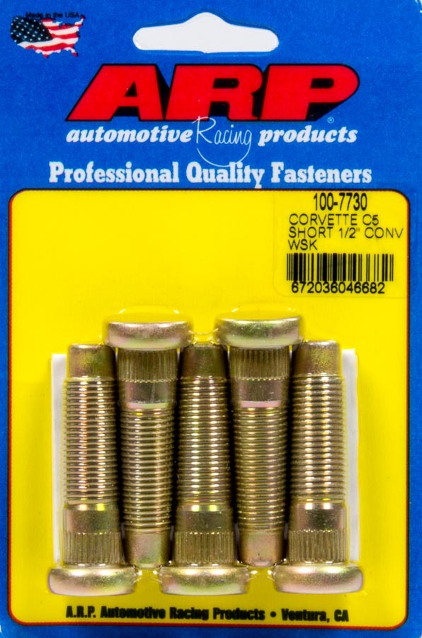 ARP 100-7730 Wheel Stud Kit 5pk C5 Corvette 1/2-20 Conv.