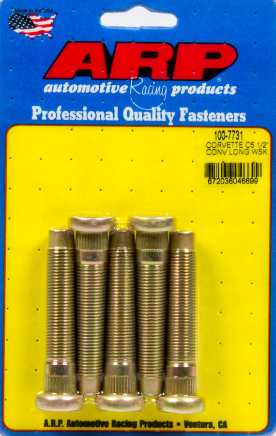 ARP 100-7731 Wheel Stud Kit 5pk C5 Corvette 1/2-20 Conv.