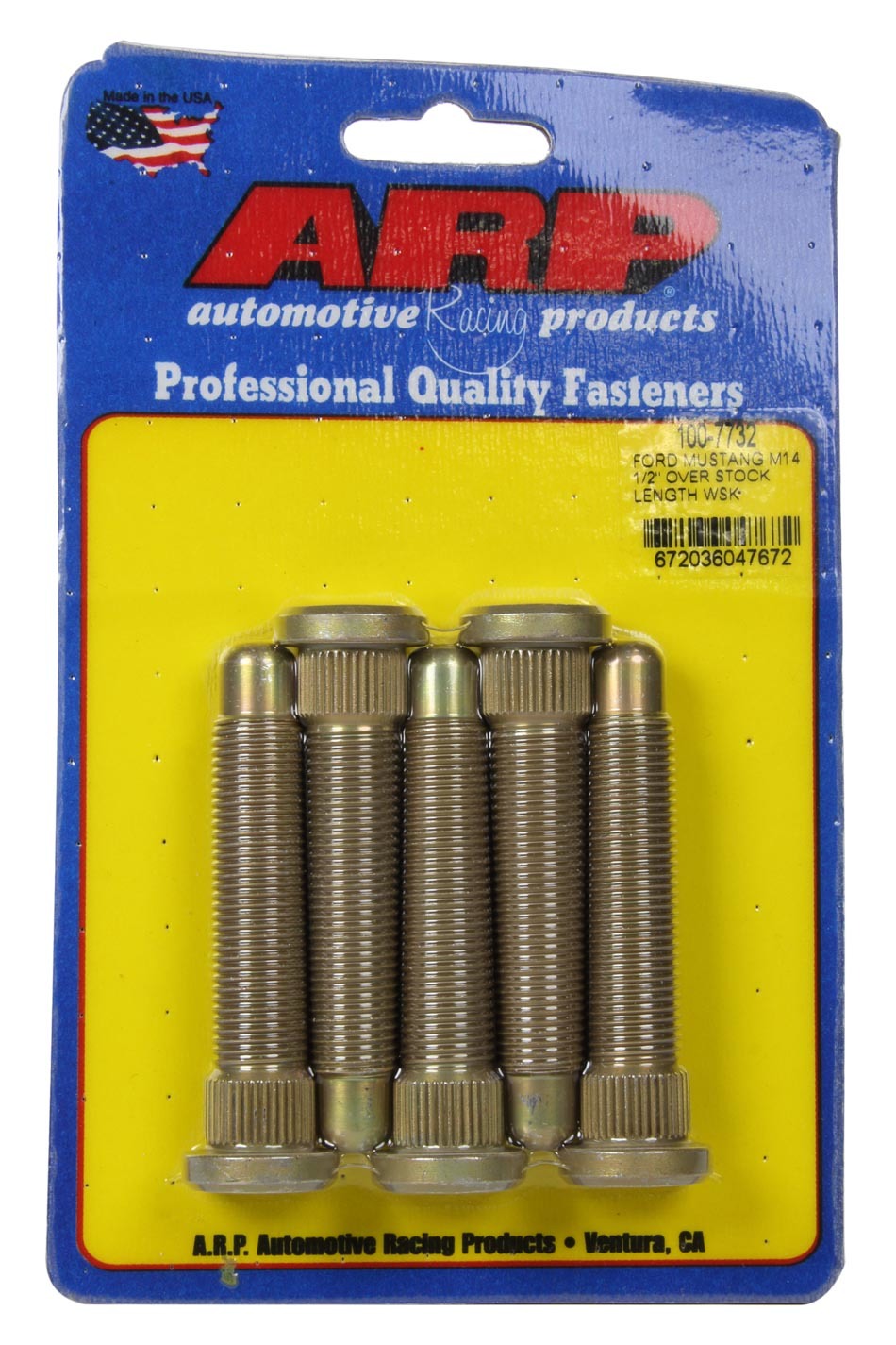 ARP 100-7732 14mm Wheel Stud Kit 5pk 15-Up Mustang