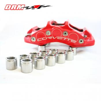 C5 Base, C6 Corvette Z06, Grand Sport DRM Stainless Steel Brake Caliper Pistons, Front Set of 12 Only