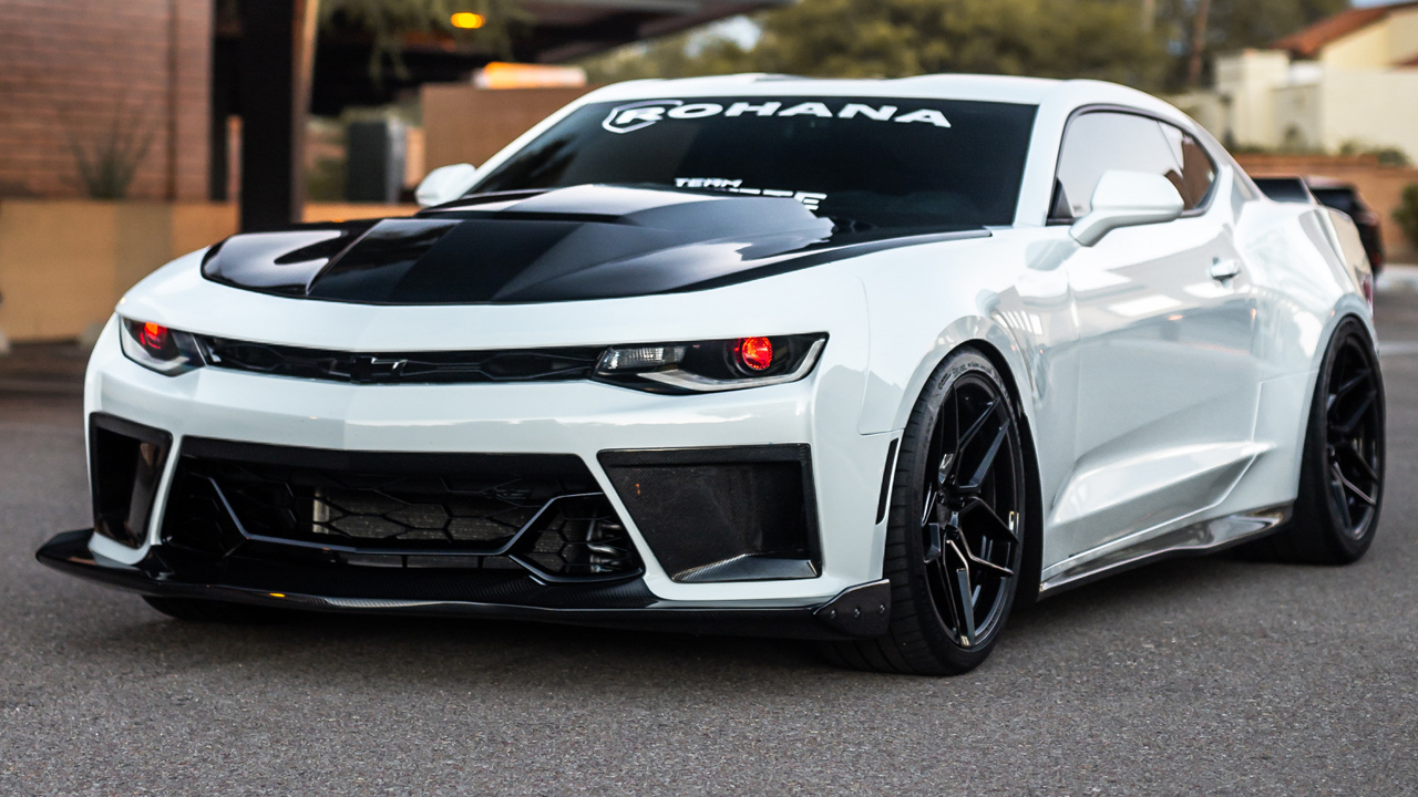 Gen 6 Camaro SS,  ZL1 1LE style Front Splitter,  Carbon Fiber