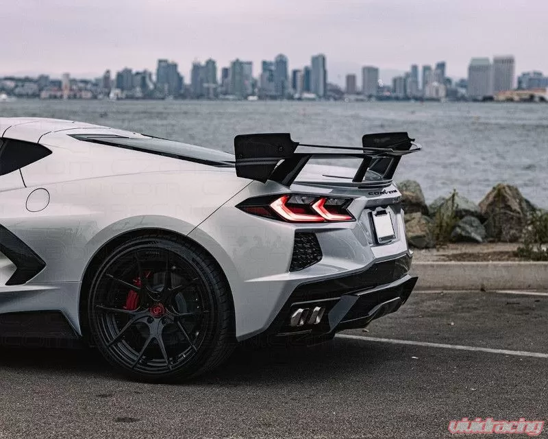 C7 Carbon Race Edition Rear Wing Unpainted Composite Chevrolet Corvette C8 Stingray, Z51 2020-2024