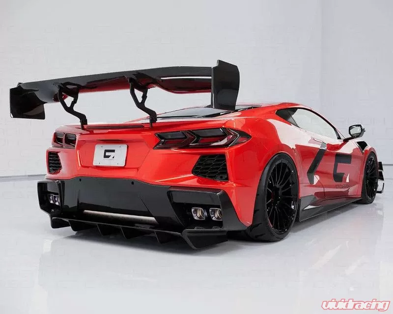 C7 Carbon Victory Chassis Mounted Spoiler Composite Unpainted Chevrolet C8 Corvette Stingray 2020-2024