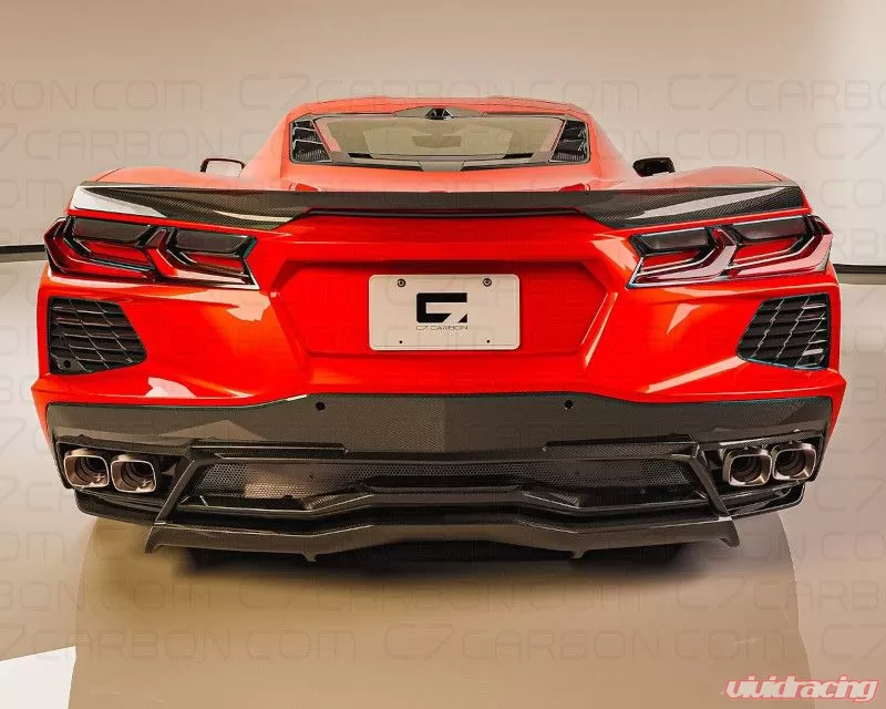 C7 Carbon Race Edition Rear Diffuser Painted Carbon Flash Chevrolet Corvette C8 Stingray 2020-2024