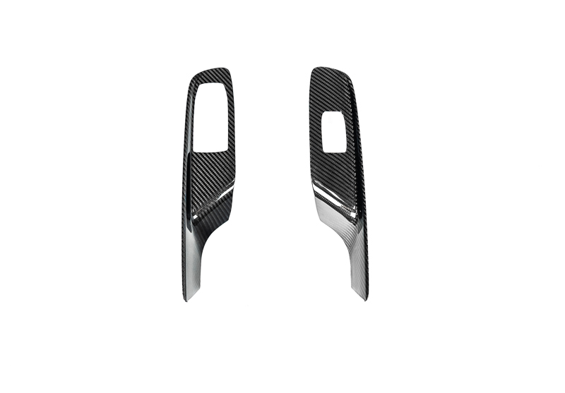 CCS C8 Corvette Carbon Fiber Window Switch Covers, Coupe