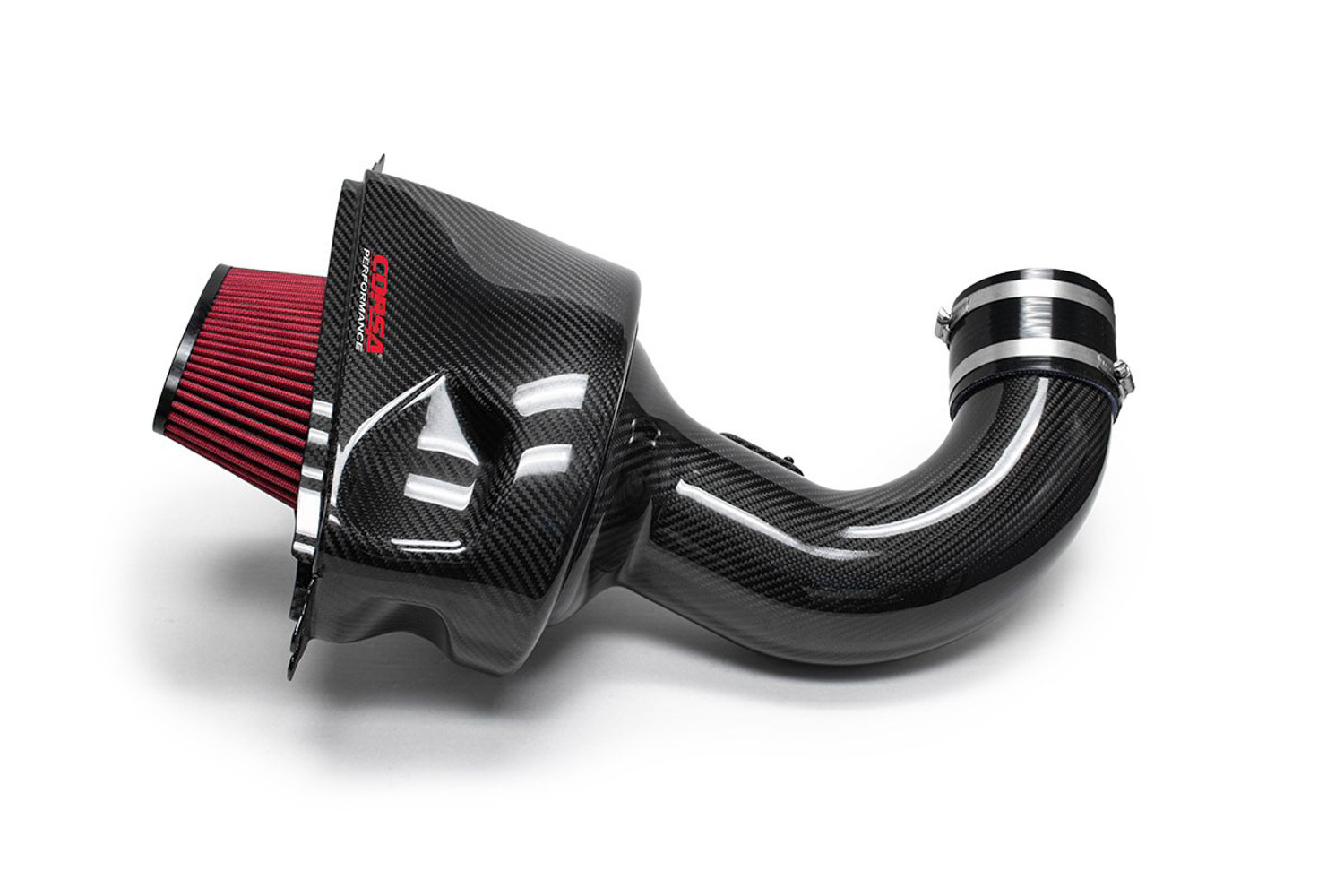 CORSA PERFORMANCE Air Induction System, Drytech, Carbon Fiber, Reusable Filter,